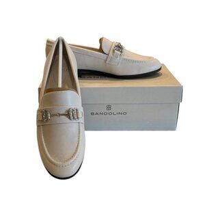 Bandolino Women's Laly Loafer Light Natural Horse Bit Faux Leather Size 6 NIB